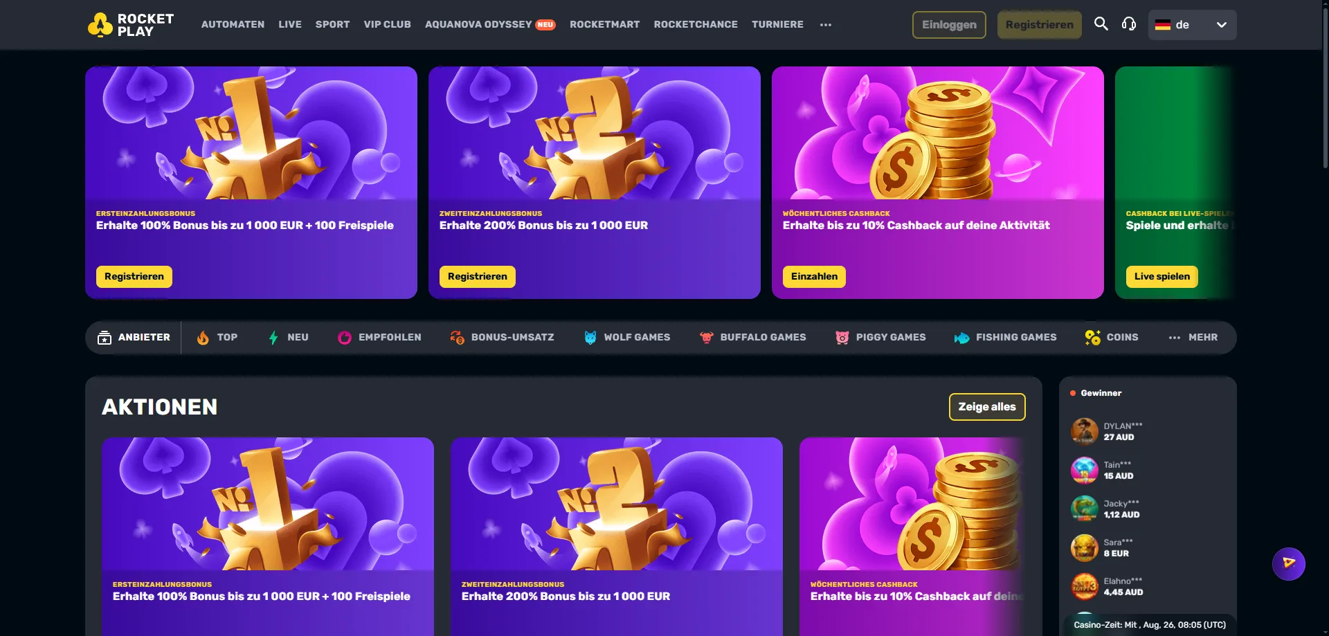Rocketplay Casino Australia – real money games and bonuses overview