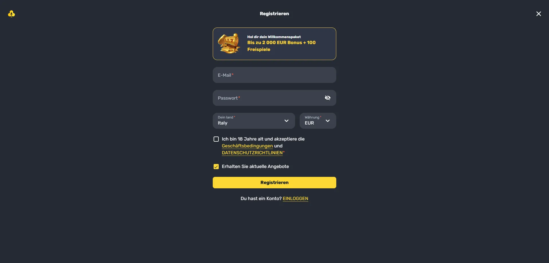 How to register an account at Rocketplay Casino Australia step by step