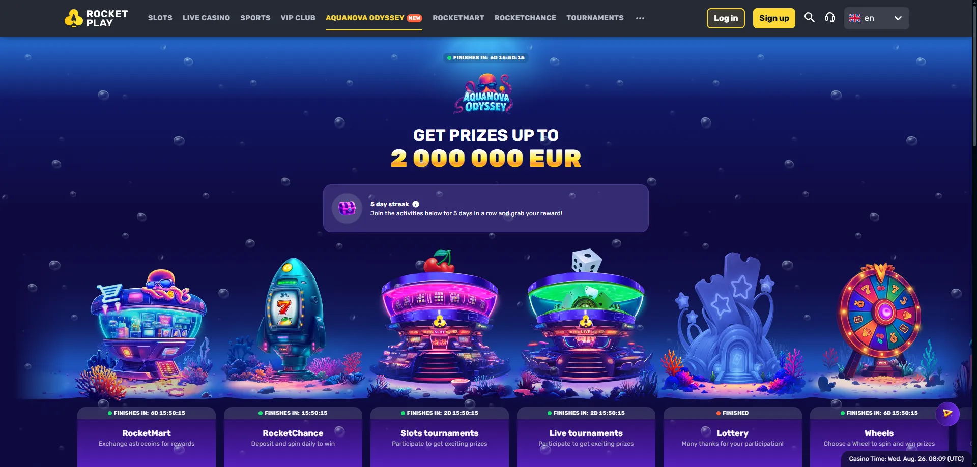 Rocketplay Casino welcome bonus – 100% up to $1,000 plus free spins